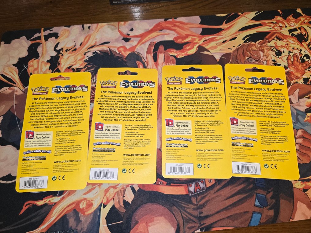 Pokémon - 4 Blisterverpakking - ART SET EVOLUZIONI - XY - Evolutions, XY Base Set #2.1