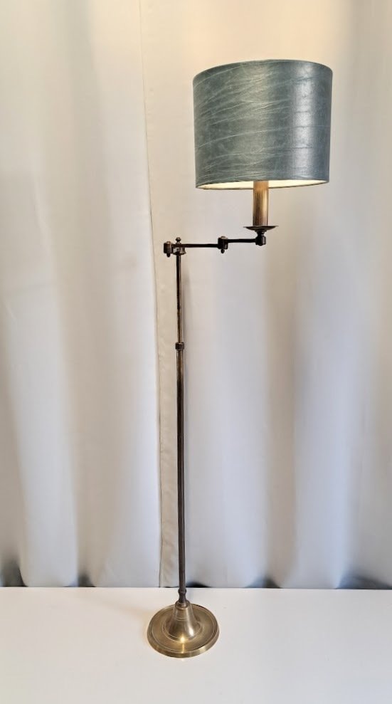 Φωτιστικό δαπέδου με αναδιπλούμενο βραχίονα - Ρυθμιζόμενο σε ύψος - Μπρούτζος #4.3