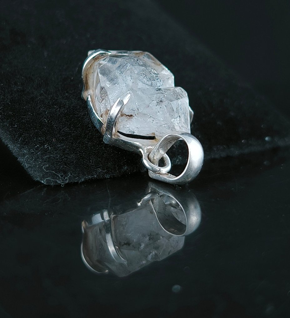 銀 - 墜飾 - Herkimer钻石 #3.2