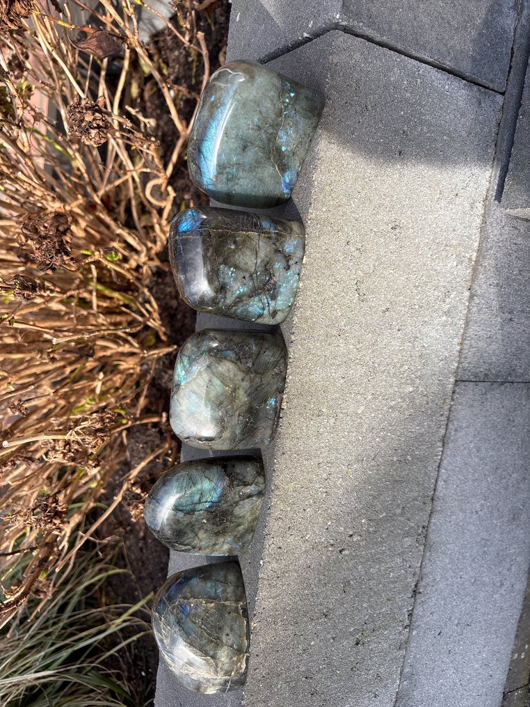 Labradorit Schnitzereien- 1775 g - (5) #1.0