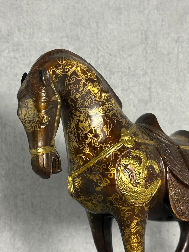 Groot Tang-Stijl Paard - 黄铜色 - 中国  (没有保留价) #1.0