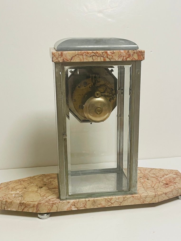 四面玻璃时钟 - Japy -   玻璃, 黄铜, 钢 - 1910-1920 #4.3