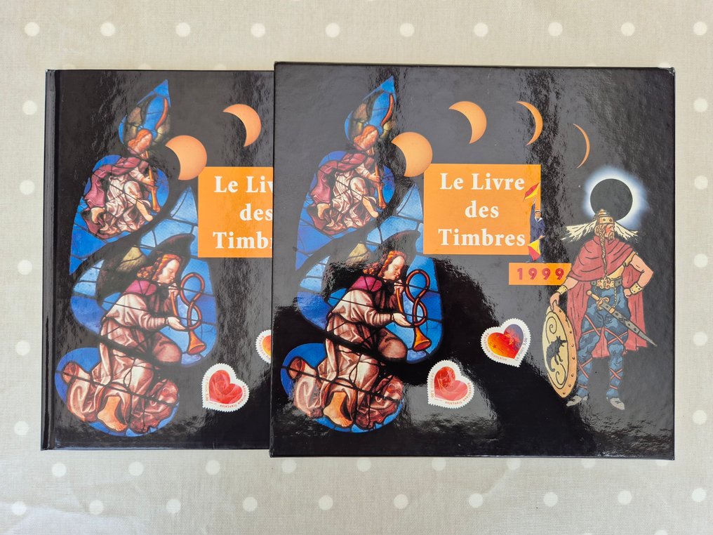 法國 1997/1999 - 邮票册套装共3册，带有其包装盒，包含邮票块和全新邮票。质量非常好。 - Yvert #3.2