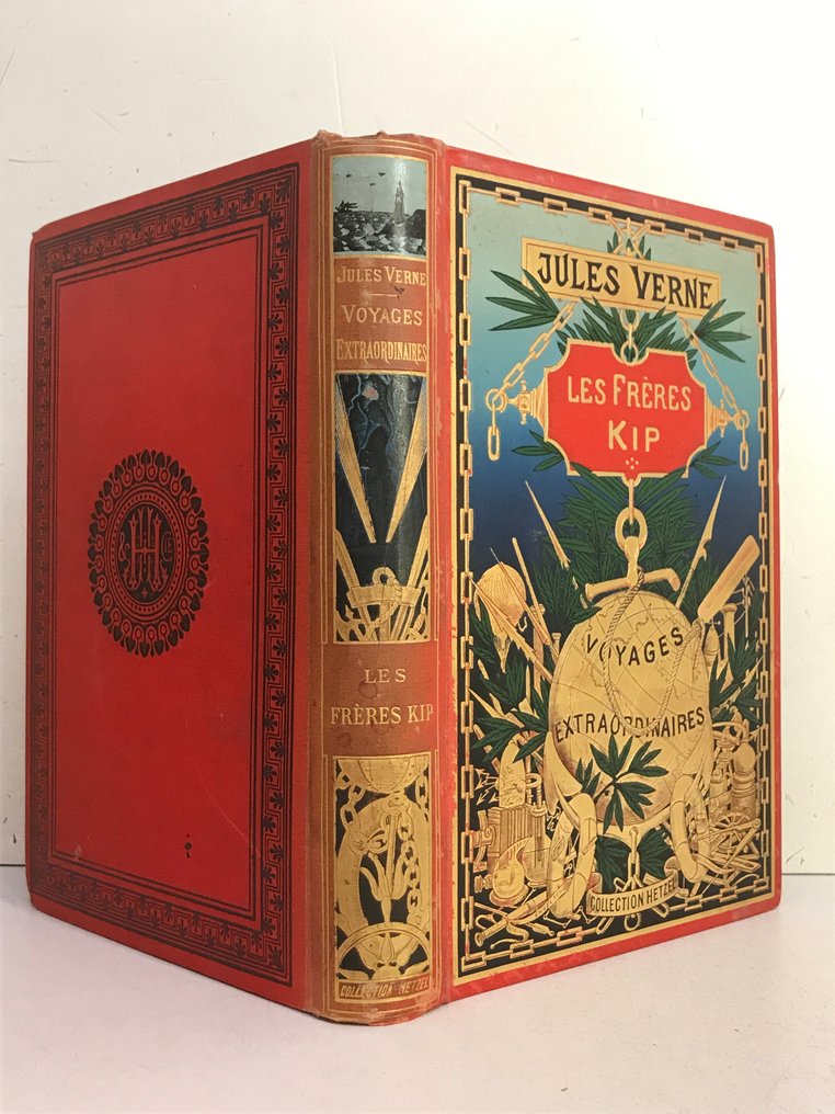 Jules Verne / Georges Roux - Les frères Kip [Cartonnage au globe doré] - 1902 #2.1