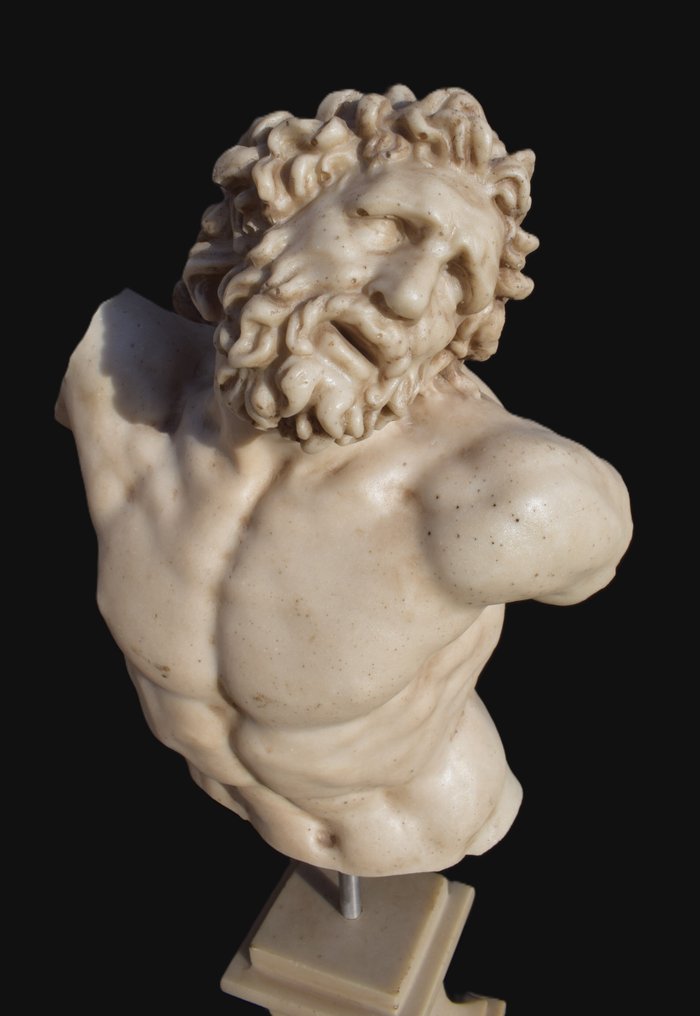 Γλυπτό, Torso del Laocoonte - 10 kg - 54 cm - Επανασχηματισμένος μάρμαρο Carrara. #3.2
