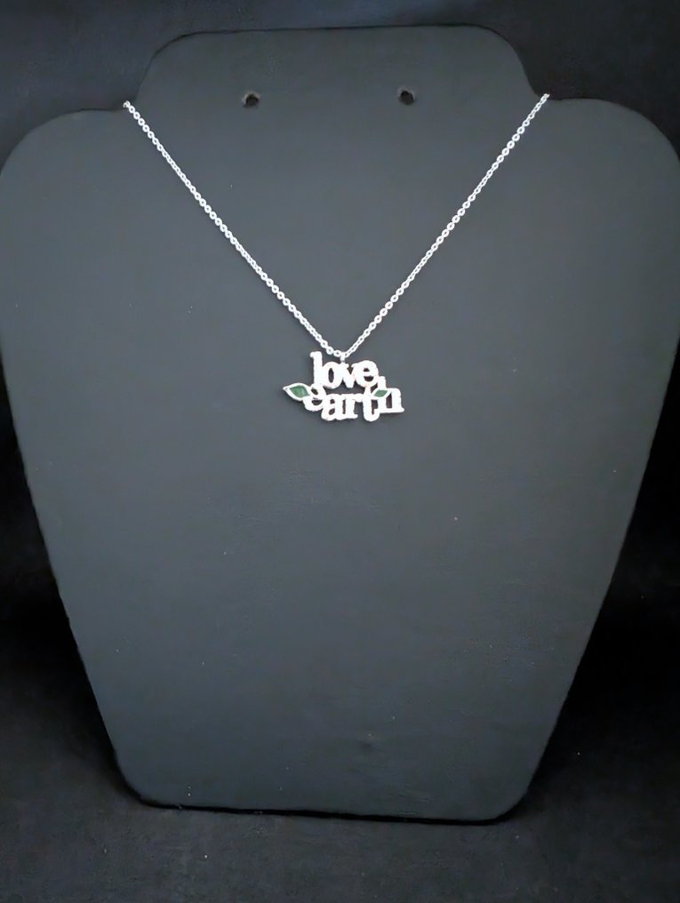 塑像, Swarovski collier Love Earth - 1.8 cm - 水晶 #4.3