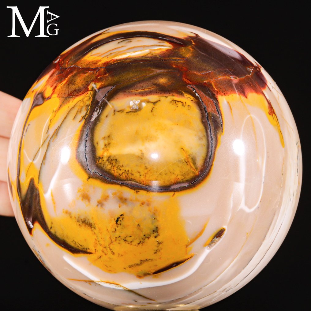 Υπέροχη σφαίρα Mookaite Υψηλής ποιότητας Mookaitr >Jasper - Σφαίρα Συλλέκτη - Ύψος: 116 mm - Πλάτος: 116 mm- 2084 g #1.0