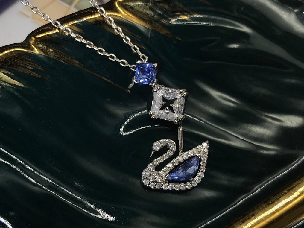 Swarovski - Άγαλμα, "Dancing Swan" - 125th Anniversary Swan Necklace - 0 cm - Κρύσταλλο #3.2