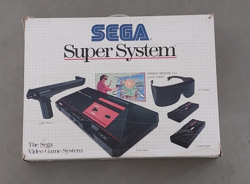 Sega - Master System - SEGA Super System with 3D glasses - Spelcomputer - In originele verpakking #1.0