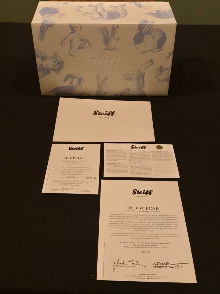 Steiff - Teddybeer Teddy bear dark red #2.1