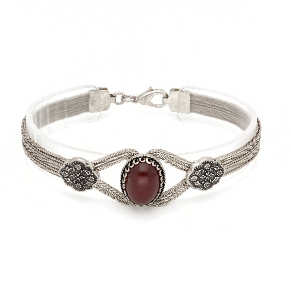 Sans prix de réserve - Bracelet Argent - Carneool #1.0