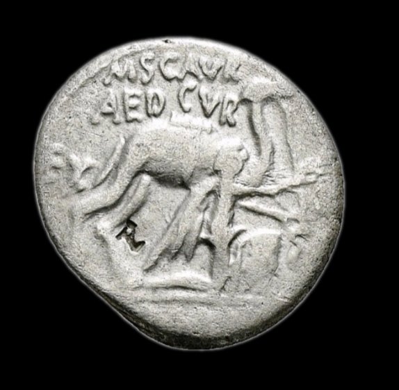 Ρωμαϊκή Δημοκρατία. M. Aemilius Scaurus and P. Plautius Hypsaeus 58 BC. Denarius Rome #1.0