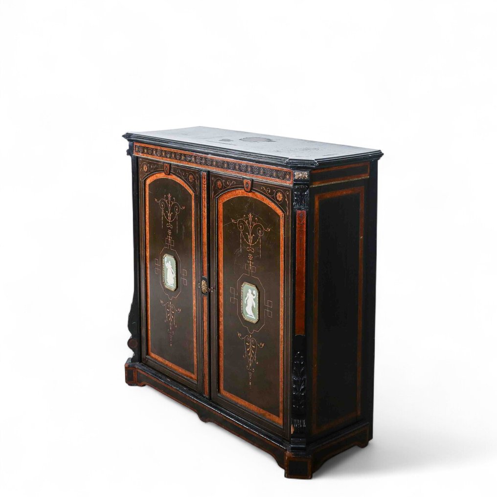 Side table - Lacquered Madeira, Gilt bronze - Napoleon III style #1.0
