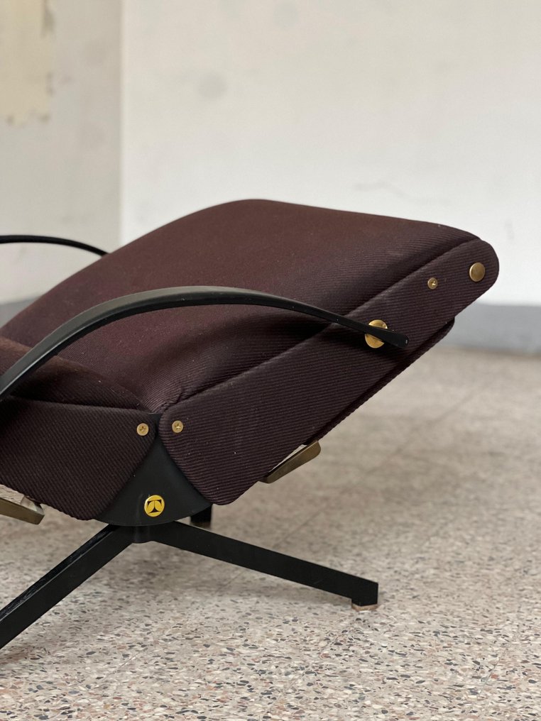 Tecno - Osvaldo Borsani - 扶手椅子 - P40 - 金属, 不锈钢, 纺织品 - 第一系列 #2.1