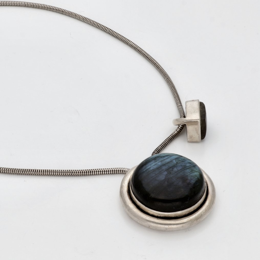 Sans prix de réserve - Collier avec pendentif Argent - Labradoriet #3.2