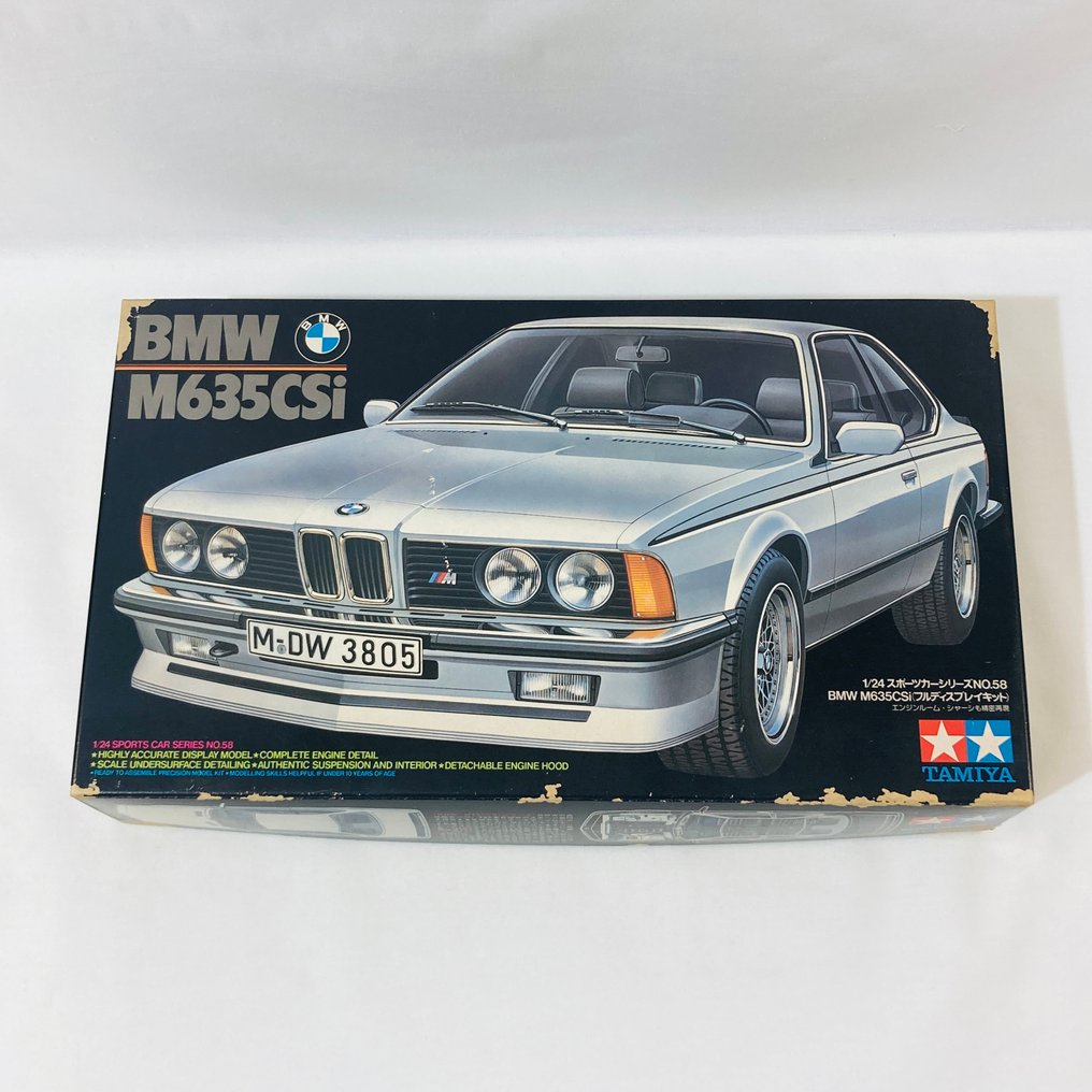 Tamiya 1:24 - Modell-kit - BMW M635CSi - Vintage 1986 års första utgåva #1.0