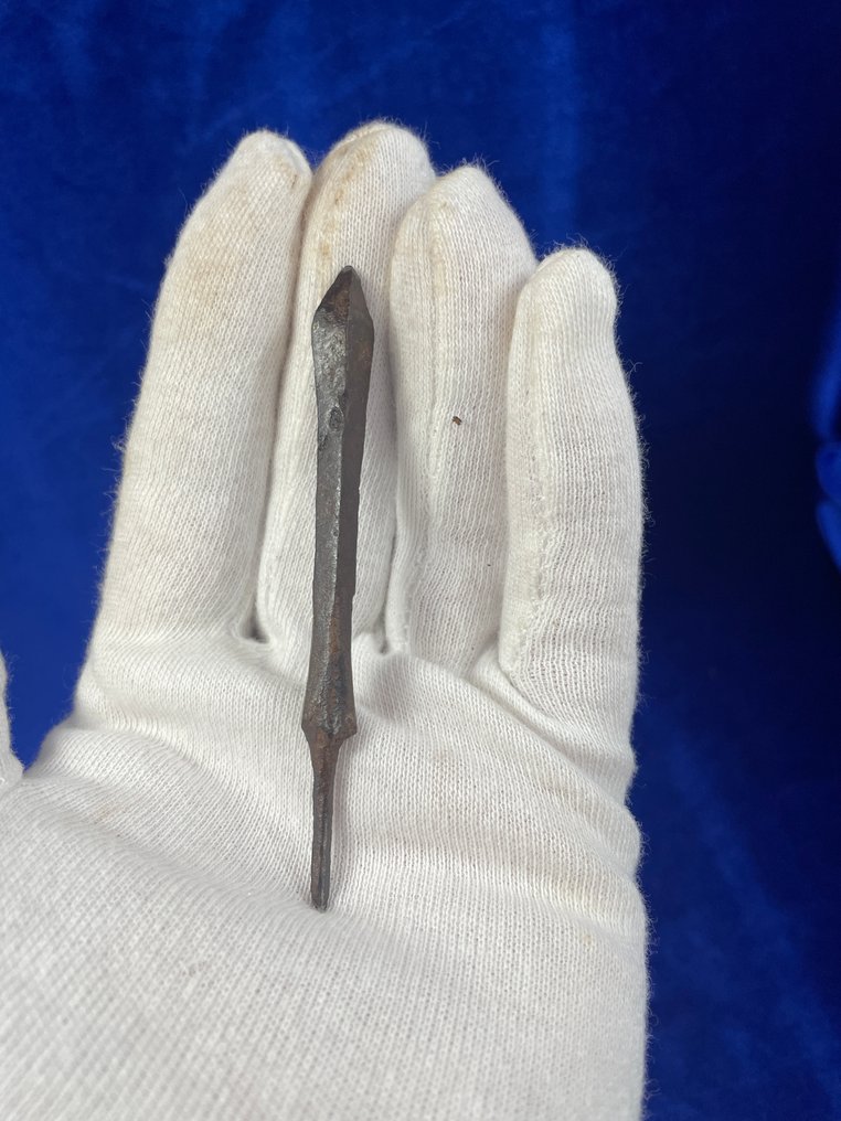 中世紀，十字軍時代 鐵（鑄／鍛） 箭頭 - 8 cm  (沒有保留價) #4.3