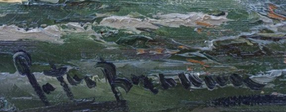 Peter Brouwer (1935-2010) - Botters op open zee #2.1