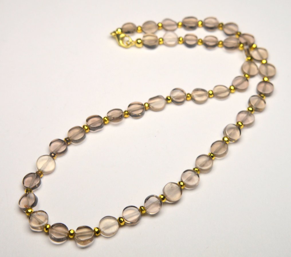 Prata 925 - 18,85g - Colar - Quartzo fumê marrom #1.0