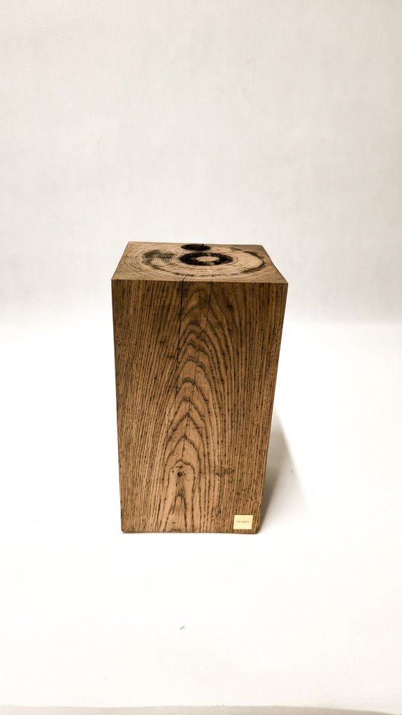 The Forest - Art & Woodworking Studio - Table d'appoint - Chêne - Table basse en bûche de chêne recyclé #2.1