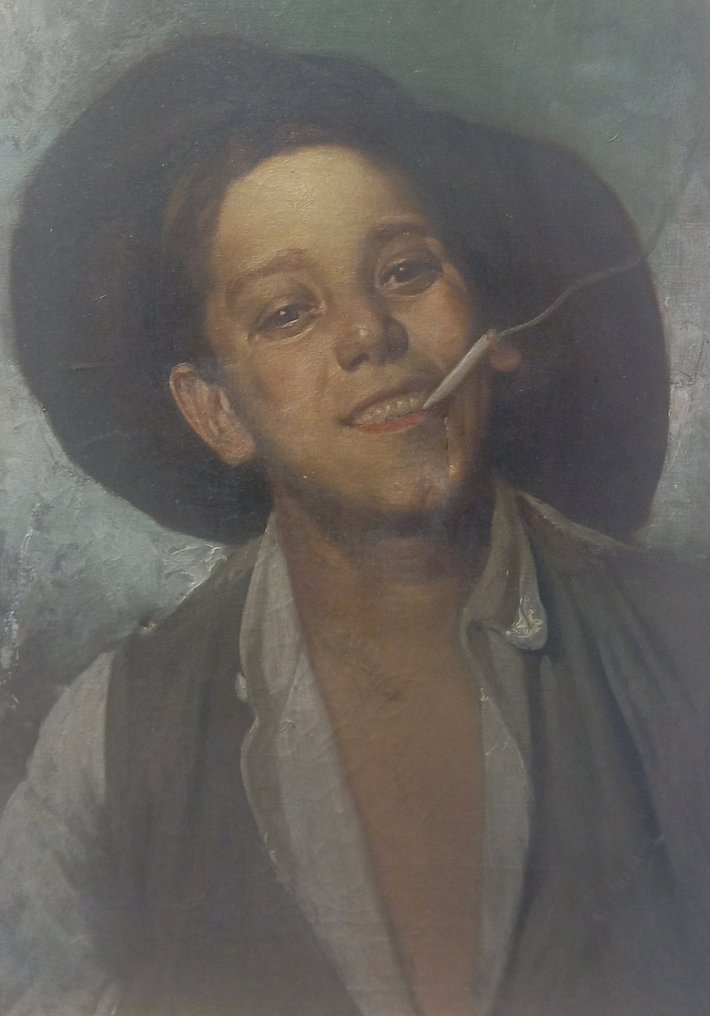 Școala Spaniolă - Niño con cigarrillo #1.0