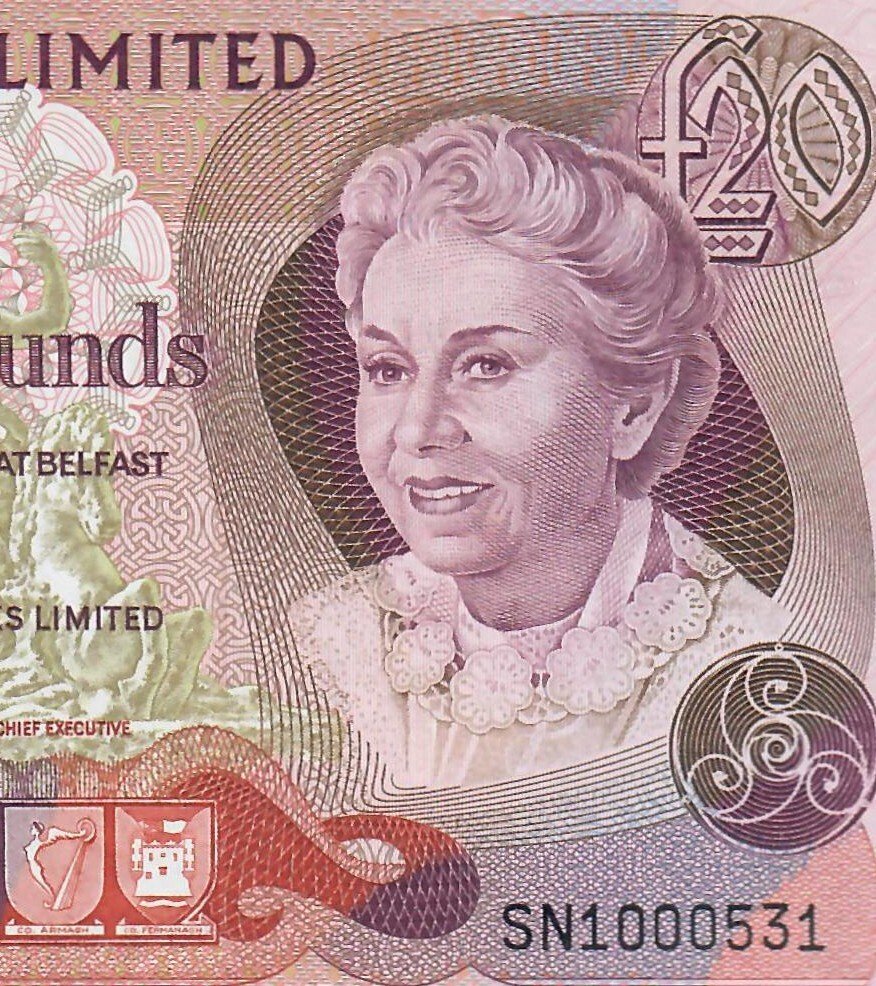 Βόρεια Ιρλανδία. - 20 pounds 1/12/1984 w/ low serial - Pick 4c #1.0