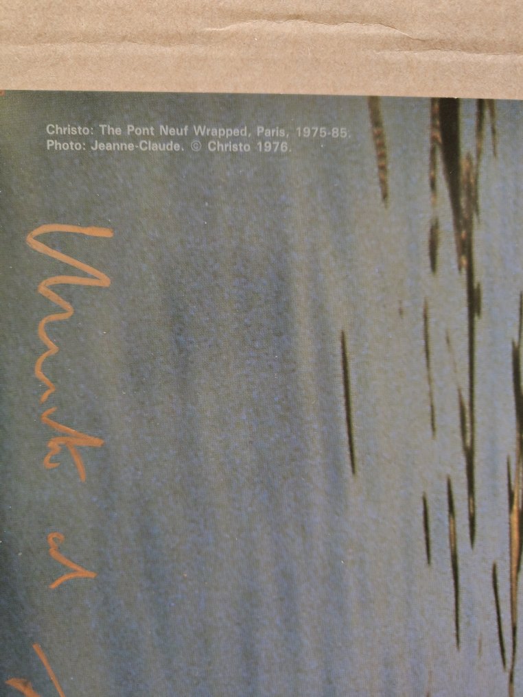 Christo & Jeanne-Claude (1935-2020) - The Pont Neuf Wrapped, handsigned, 1991 #3.2