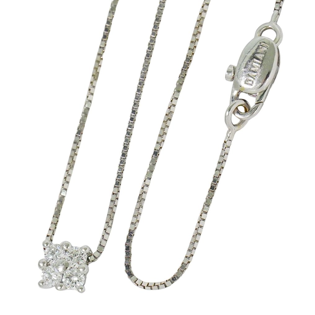 Damiani - 頸鏈 - 18 克拉 白金 鉆石 (天然)  #1.0