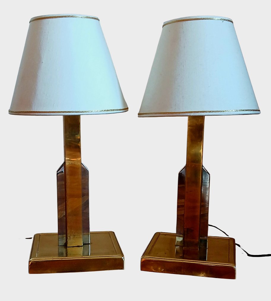 Hans Agne Jakobsson - Lampe de table (2) - Laiton doré #1.0