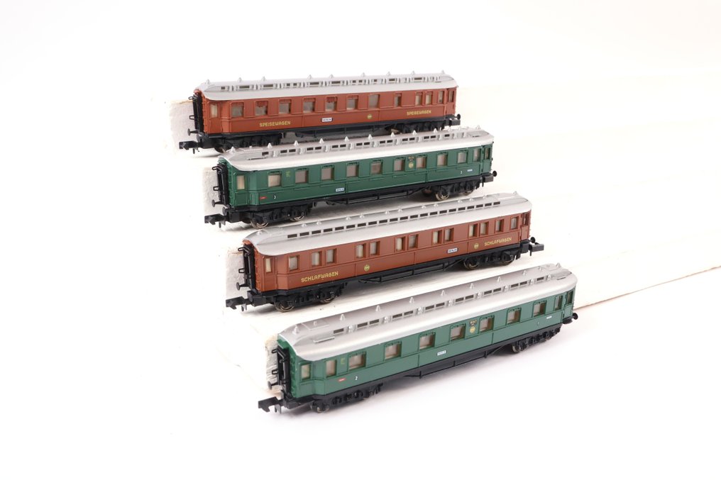 Arnold N - 3361/3370/3380/3390 - Επιβατικό τρένο μοντελισμού (4) - Τέσσερα βαγόνια. - DRG #1.0