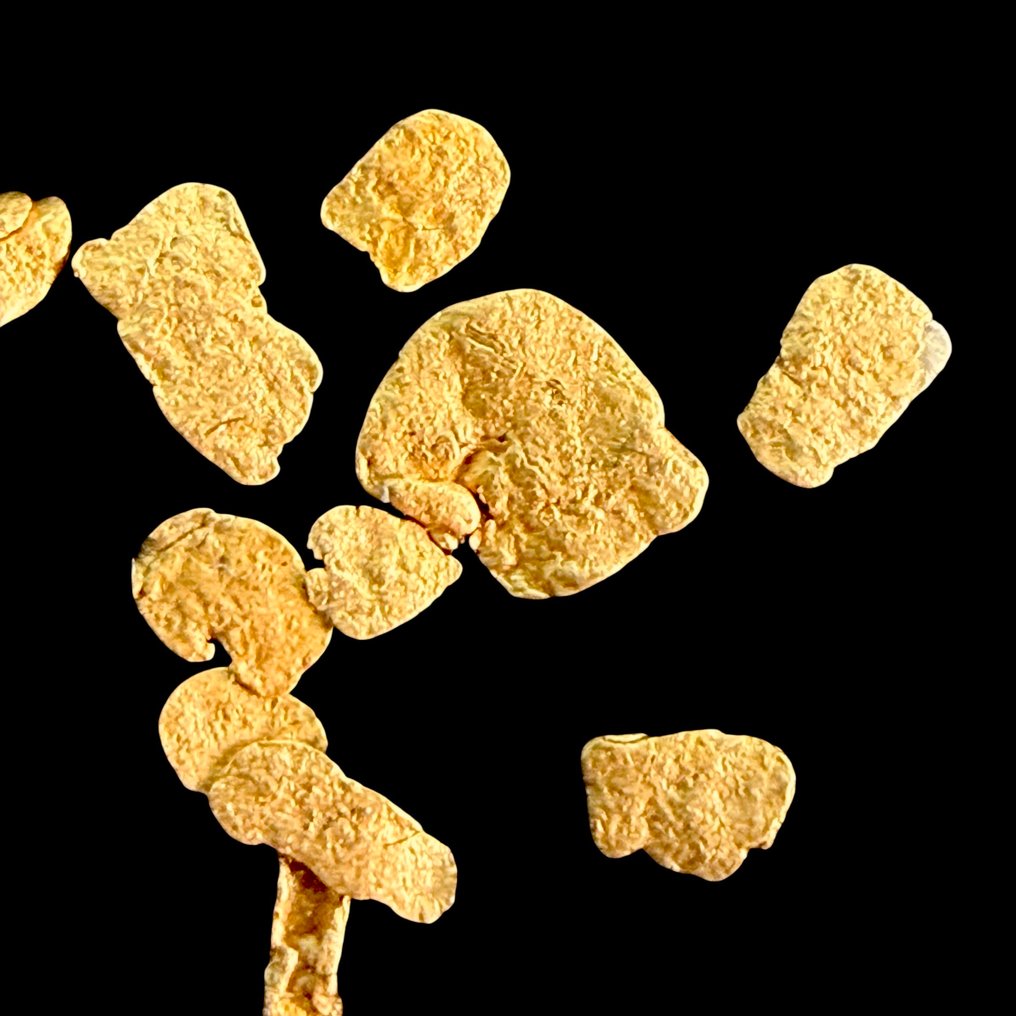 Nuggets d'or naturels du fleuve Ticino – ancienne collection, taille remarquable- 0.18 g #2.1