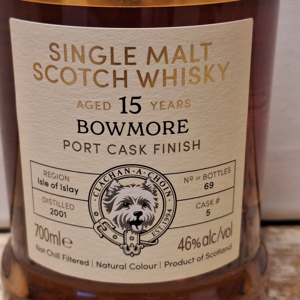 Bowmore 2001 15 years old Mission Gold - Port Cask Finish no. 5 - Murray McDavid  - 700ml #3.2