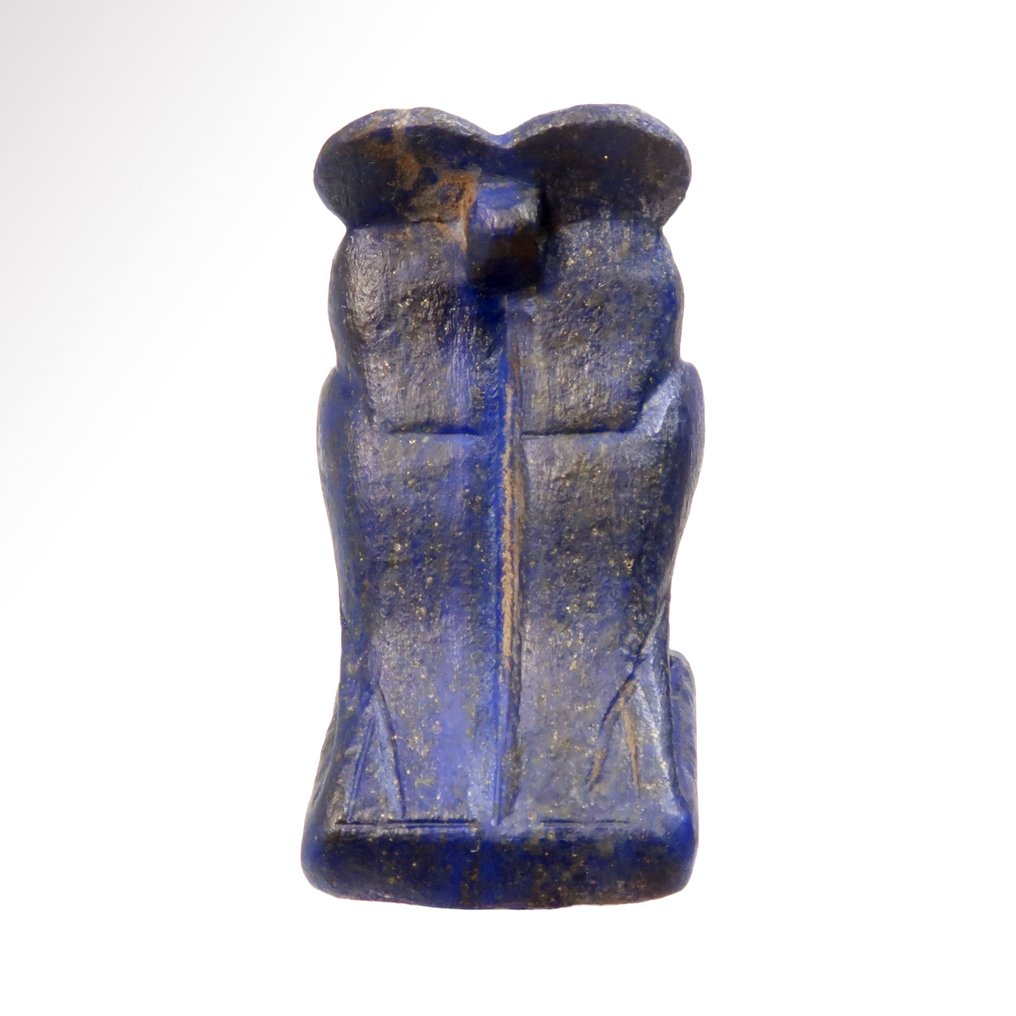 Αρχαία Αίγυπτος, Νέο Βασίλειο Lapis Lazuli Σπάνιο φυλαχτό με διπλό Ba-Πουλί. #4.3