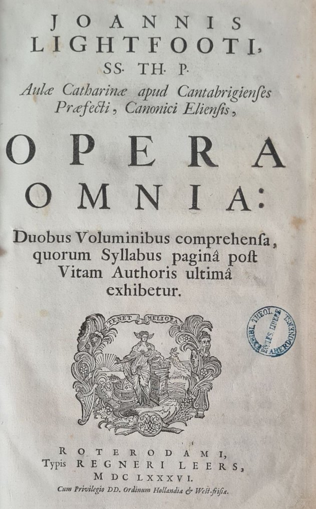 John Lightfoot - Opera Omni - 1686 #1.0