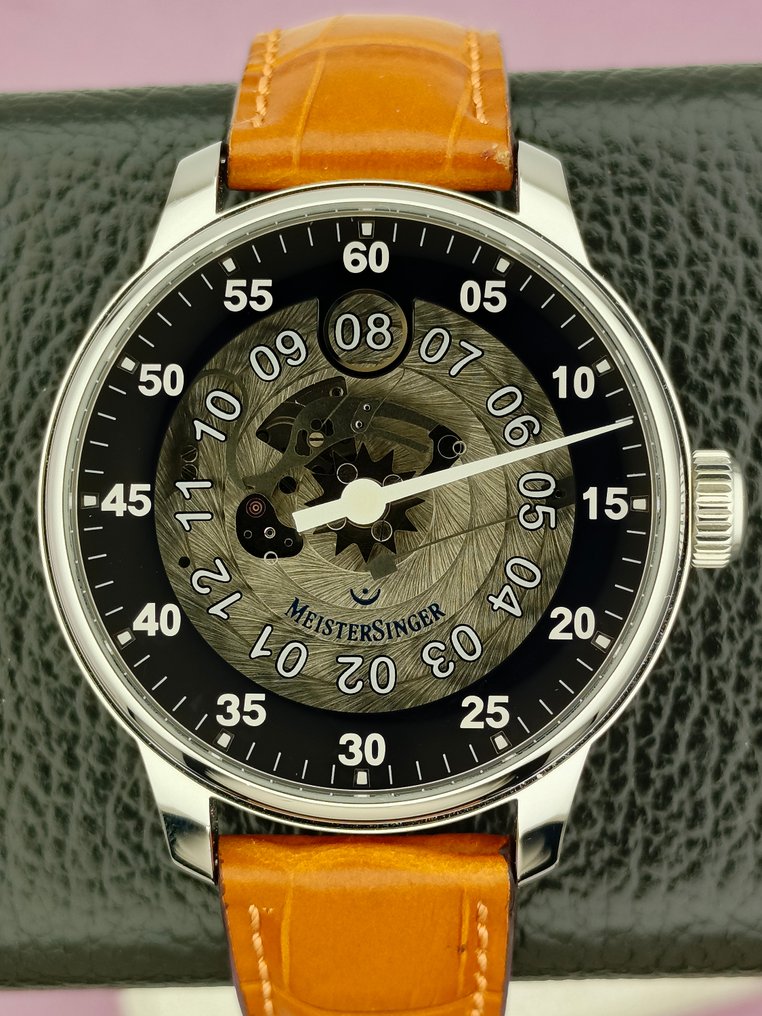 Meistersinger - Rare Single-Hand Jump Hour Blue Skeleton - 01177 - Άνδρες - 2020+  #1.0