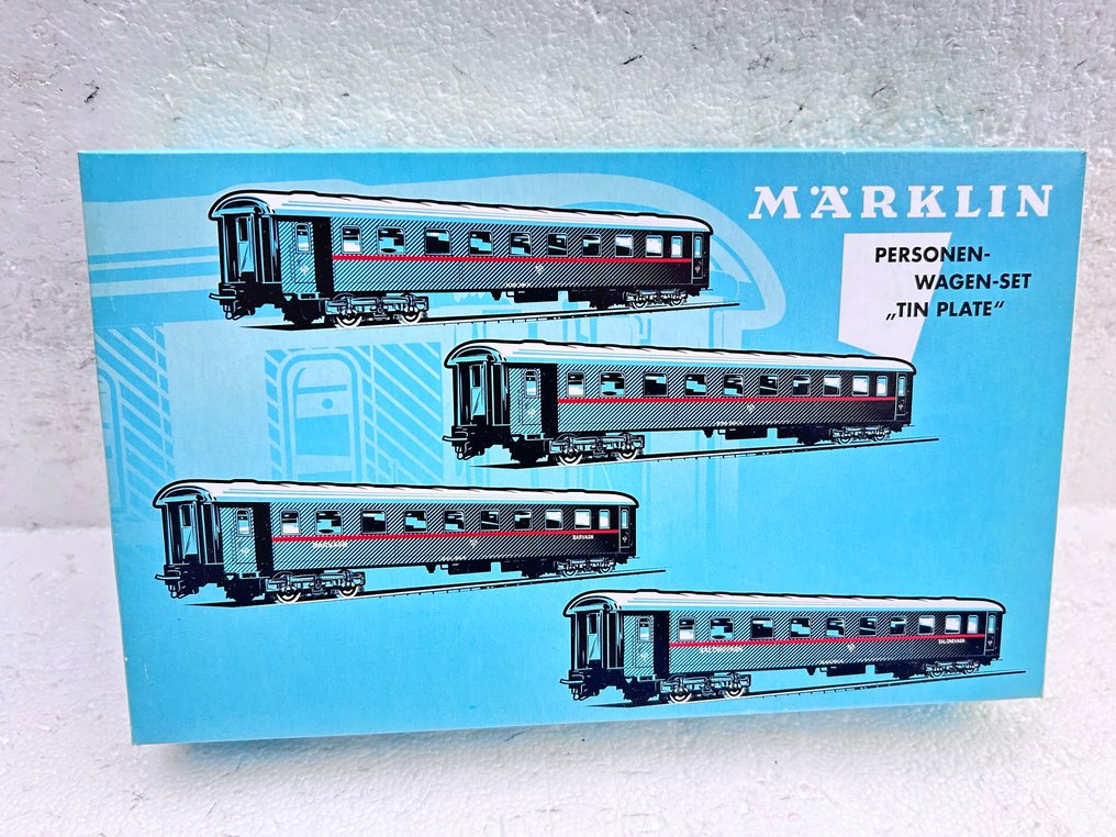 Märklin H0 - 41921 - 模型客運火車 (1) - 4人车厢“锡板” Bergslagernas Järnvägssällskap - Bergslagernas Järnvägssällskap #1.0