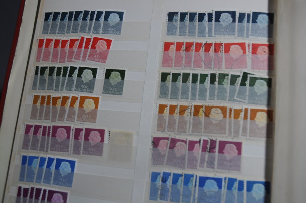 荷兰 1953/1973 - 大量未贴邮票、未使用和已盖章的邮票和系列库存。 #4.3