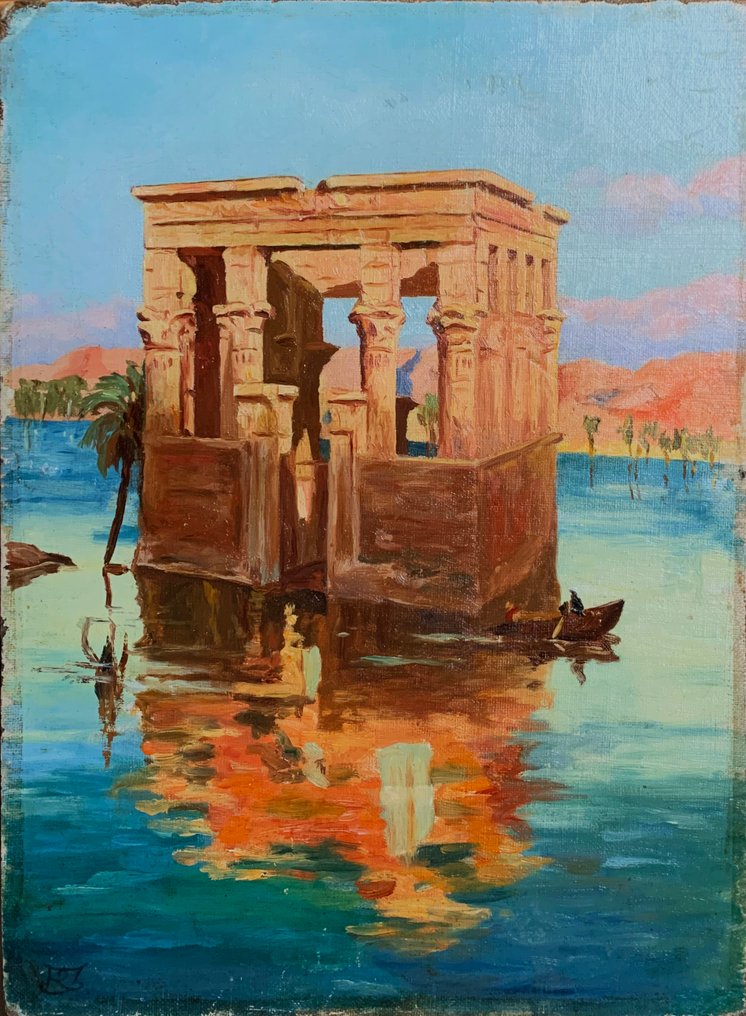 Ecole Européenne vers 1930 - Temple de Philae #1.0