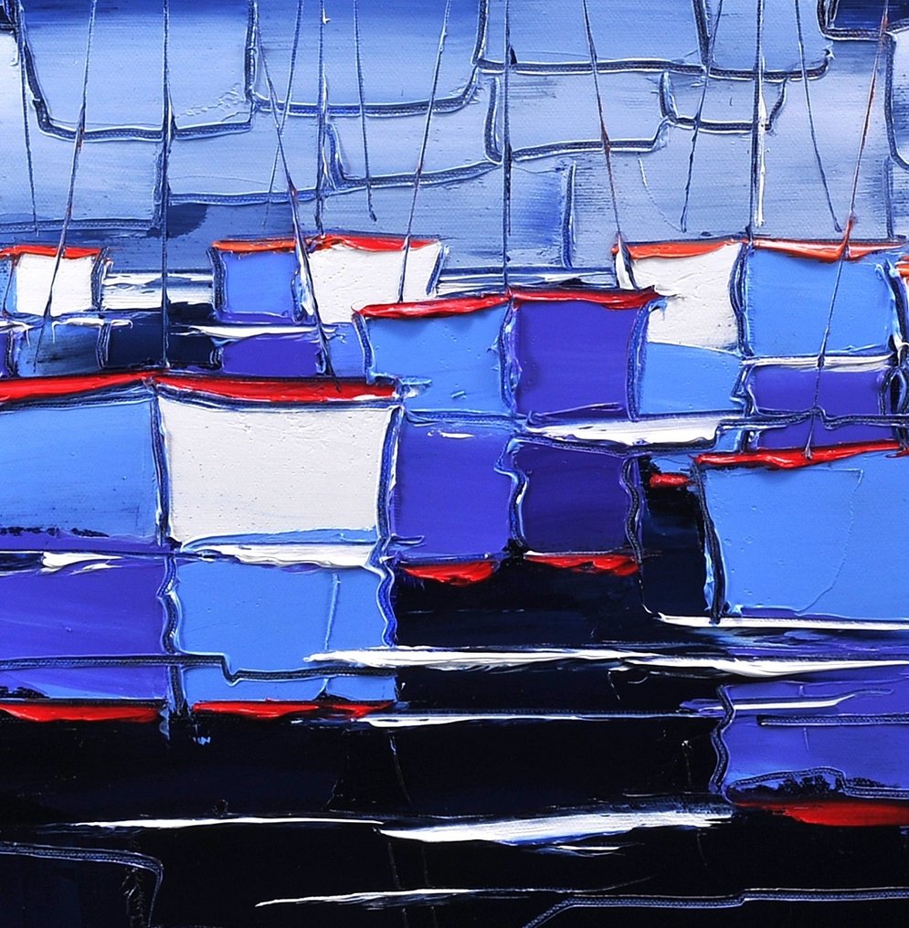 Caroline Mandrafina - Pfleger " Bleu nuit en mer calme " #2.1