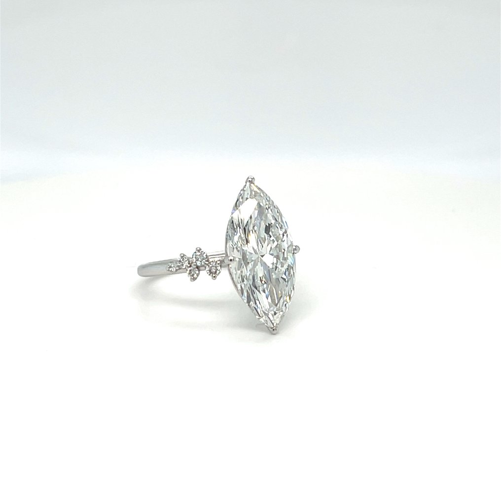 Δαχτυλίδι - 14 καράτια Λευκός χρυσός - 7.40ct. tw. Διαμάντι (Εργαστηριακής καλλιέργειας) - Διαμάντι #2.1