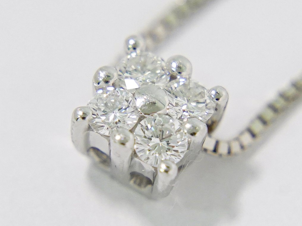 Damiani - 頸鏈 - 18 克拉 白金 鉆石 (天然)  #3.2