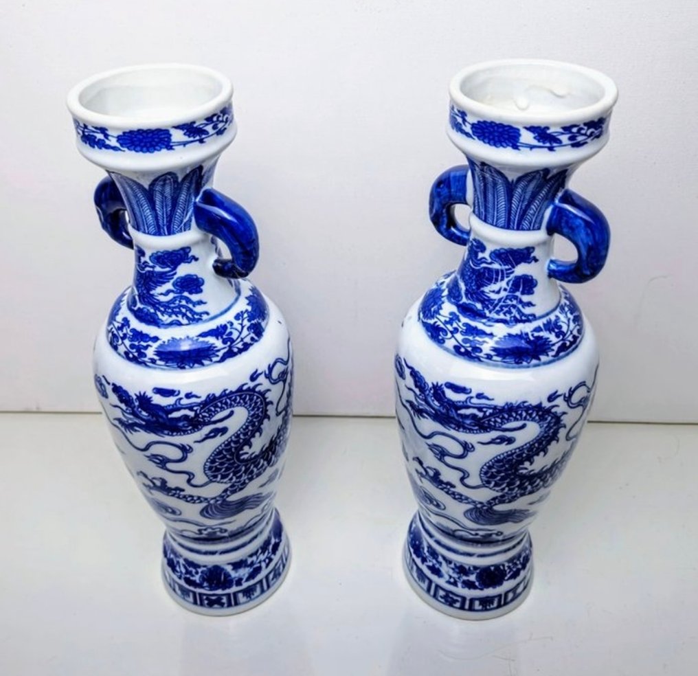 Βάζο (2)  - Πορσελάνη - Σετ Κινέζικου Vazen #2.1