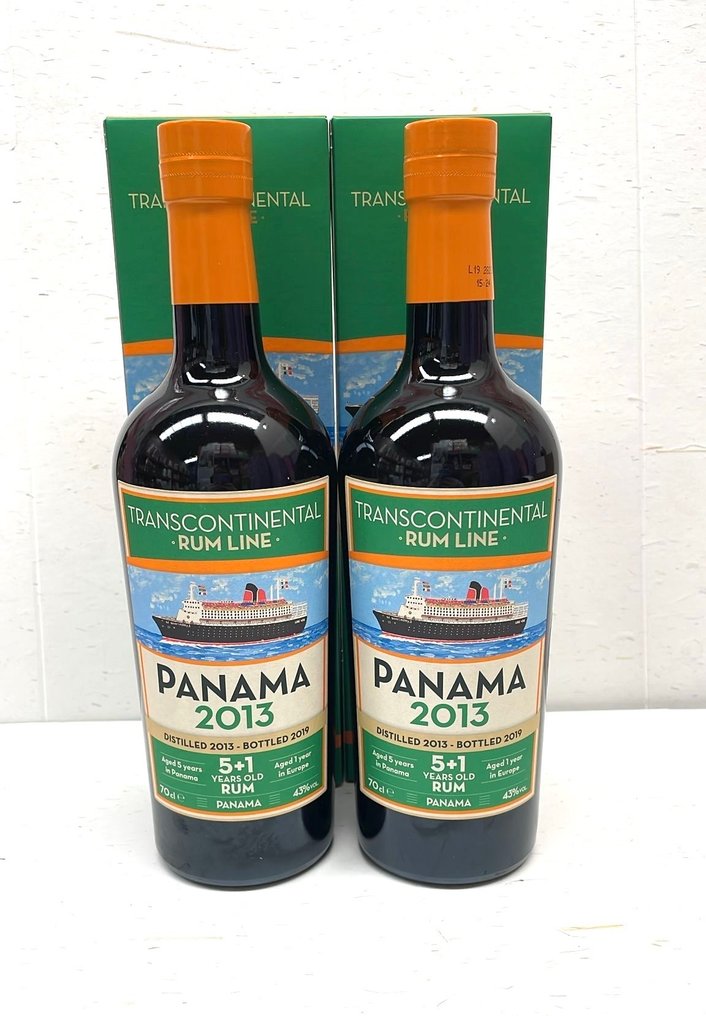 Transcontinental Rum Line 2013 - Panama   - b. 2019  - 70cl - 2 μπουκαλιών #1.0