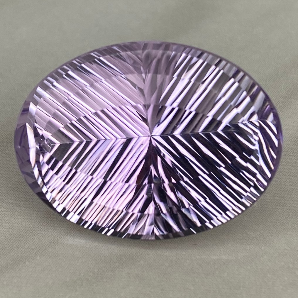 沒有保留價 紫色 紫水晶  - 25.12 ct - 國際有色寶石協會 (ICA GemLab) - 顶级“精准剪裁” #1.0