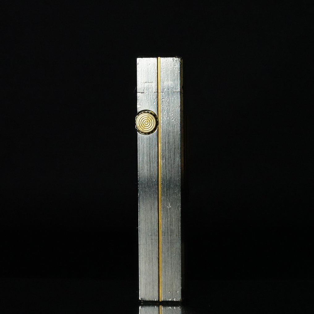 Dunhill - Two-Tone Vertical Lines Pattern Rollagas Lighter - 没有保留价 - 打火机 - 镀金, 镀银 #4.3