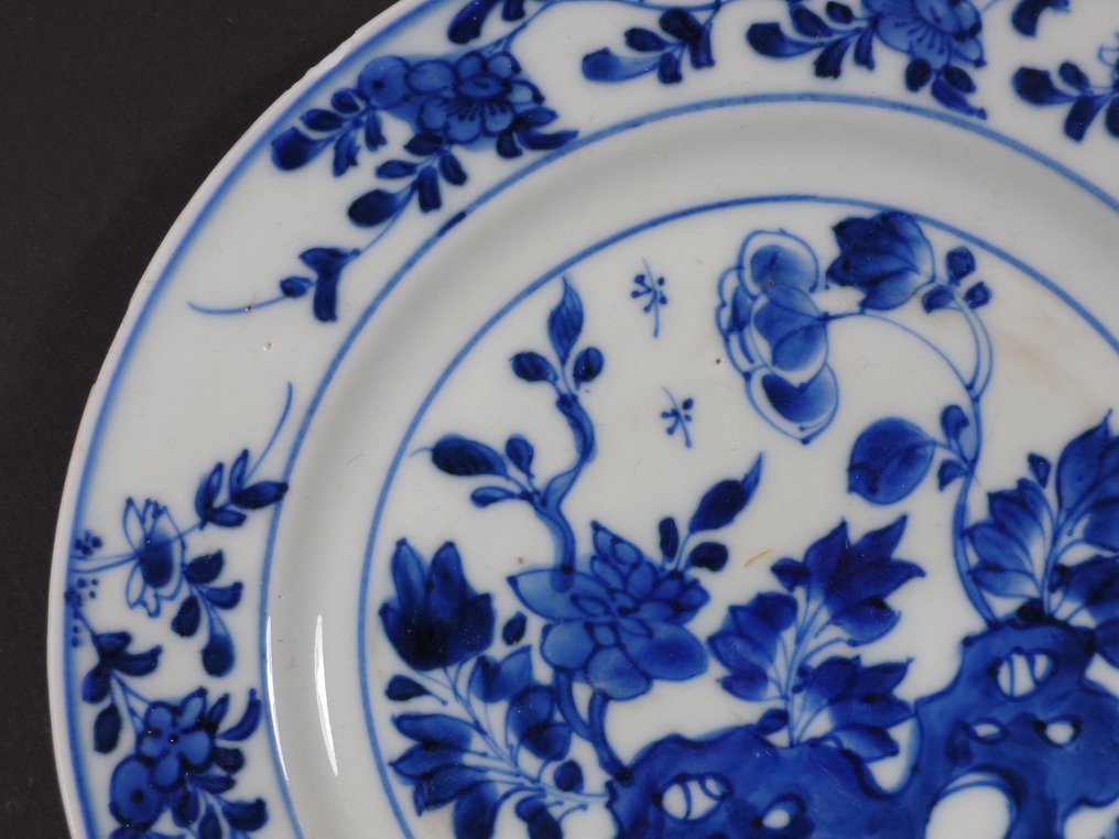 一对蓝色和白色的盘子 - 瓷 - 中国 - 18世纪 #4.3