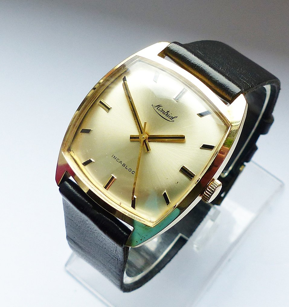 Montrial ( Kurt-Stahl Pforsheim ) - Classic Tonneau 17Jewels - χωρίς τιμή ασφαλείας - 5002 - Άνδρες - 1960-1969  #1.0