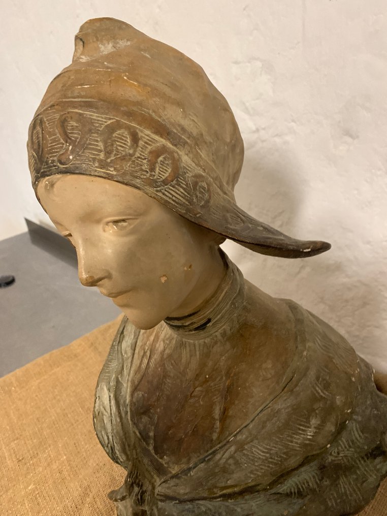 R. Aurili - Άγαλμα, Dutch girl - 52 cm - Γύψος #1.0