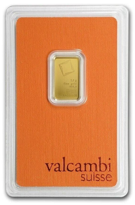 2,5 grammi - Oro .999 - Valcambi - Sigillato e con certificato #1.0