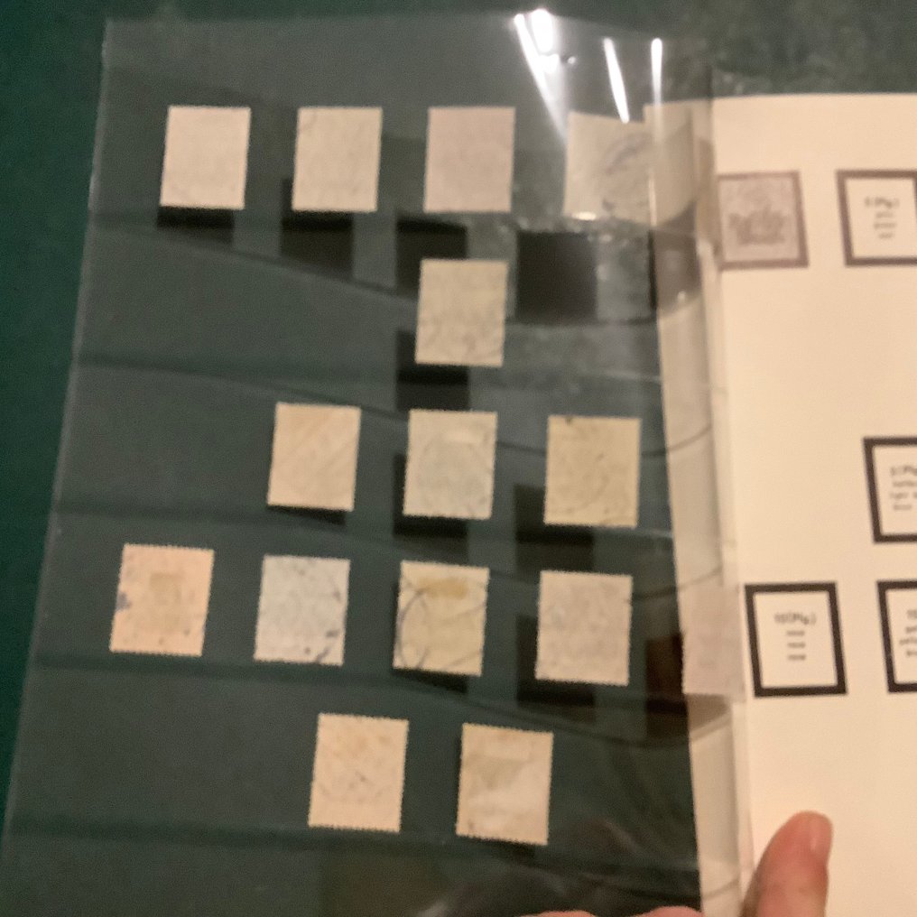 Γερμανική Αυτοκρατορία - Κατοχή της Πολωνίας (1914-1918) 1915/1917 - Πλήρης συλλογή σε φύλλο άλμπουμ με κεντρικές σφραγίδες. - Michel 1/15 #2.1